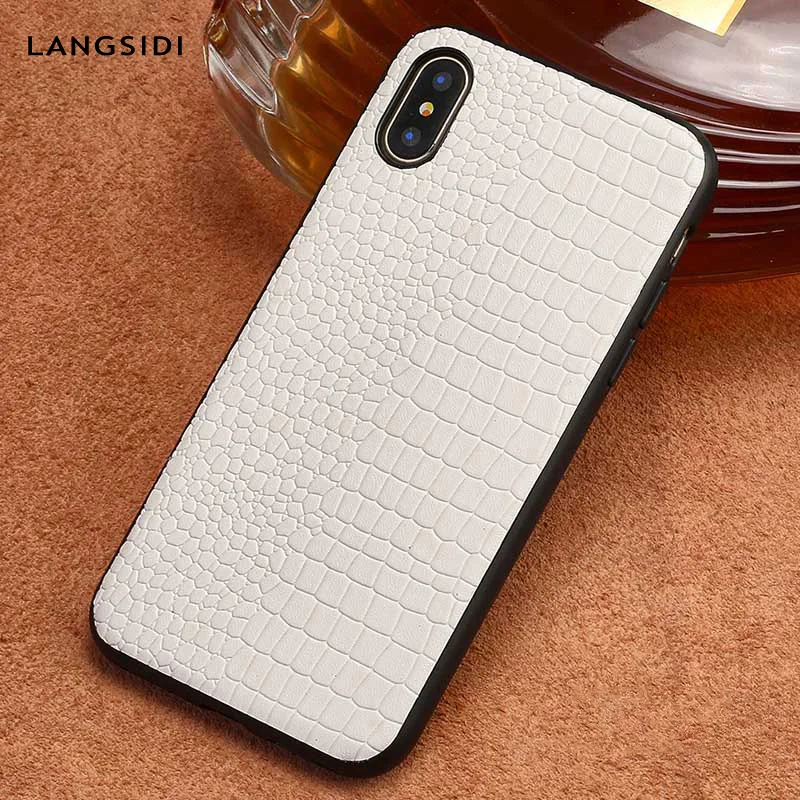 crocodile Grain Genuine Leather phone case for iPhone X XS XS max XR 6 6s 7 8 8 plus 360 Full shockproof protective Back cover
crocodile Grain Genuine Leather phone case for iPhone X XS XS max XR 6 6s 7 8 8 plus 360 Full shockproof protective Back cover