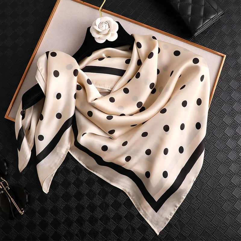 2023 Fashion Women Spain Luxury Brand Dot Silk Scarf Print Square Bandanas Pashmina Lady Bag Foulards Wrap Hijab Snood 90*90Cm
2023 Fashion Women Spain Luxury Brand Dot Silk Scarf Print Square Bandanas Pashmina Lady Bag Foulards Wrap Hijab Snood 90*90Cm