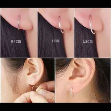 Endless Hoop Earring And Get Free Shipping On Aliexpress Jewatchyer Small Endless Hoop Lip Nose Ear Studs For Women