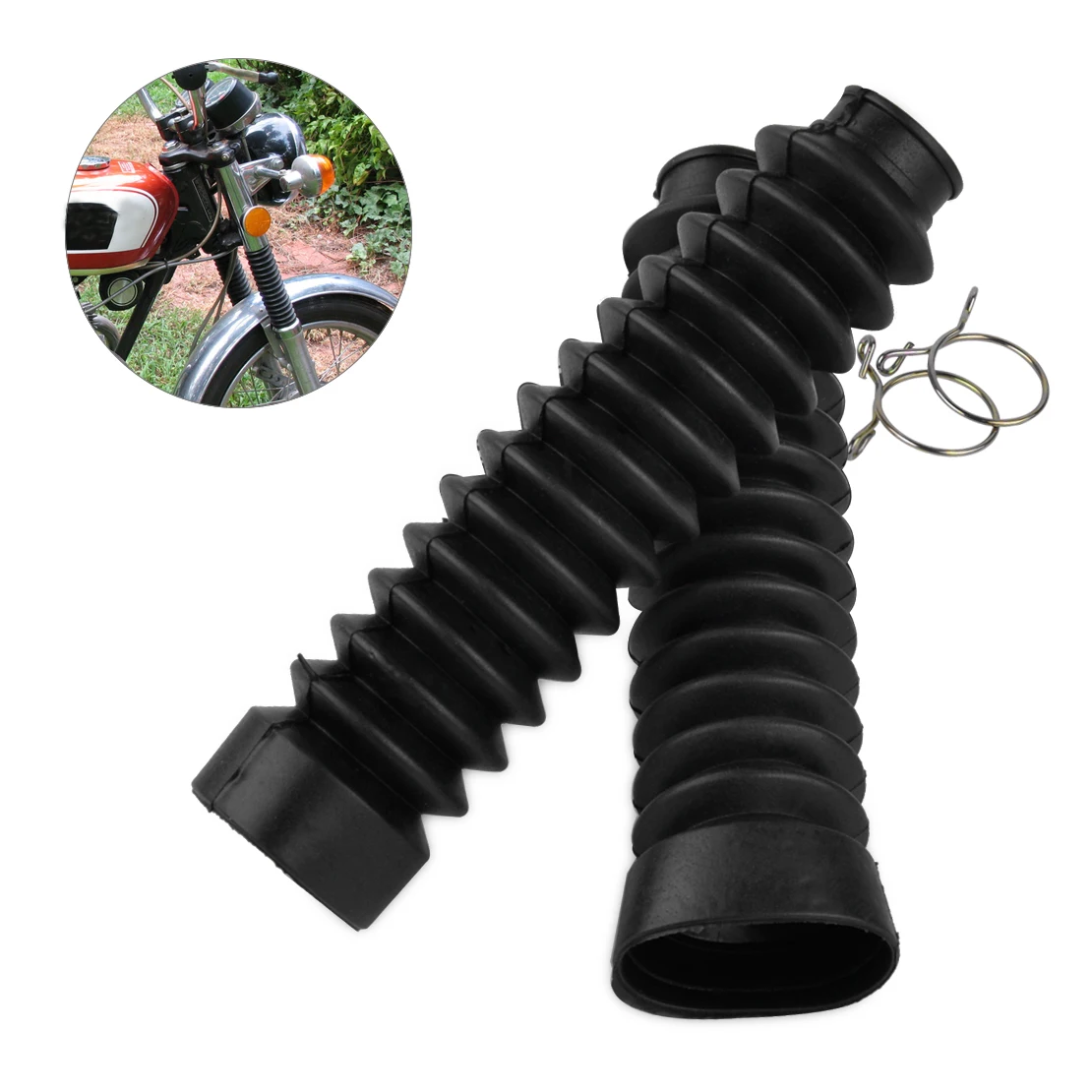 DWCX Car Front Rubber Fork Dirt Dust Cover Gaiter Gator Boot Cap Shock Absorber Motorcycle Fit for Most on and off Road Machines
DWCX Car Front Rubber Fork Dirt Dust Cover Gaiter Gator Boot Cap Shock Absorber Motorcycle Fit for Most on and off Road Machines