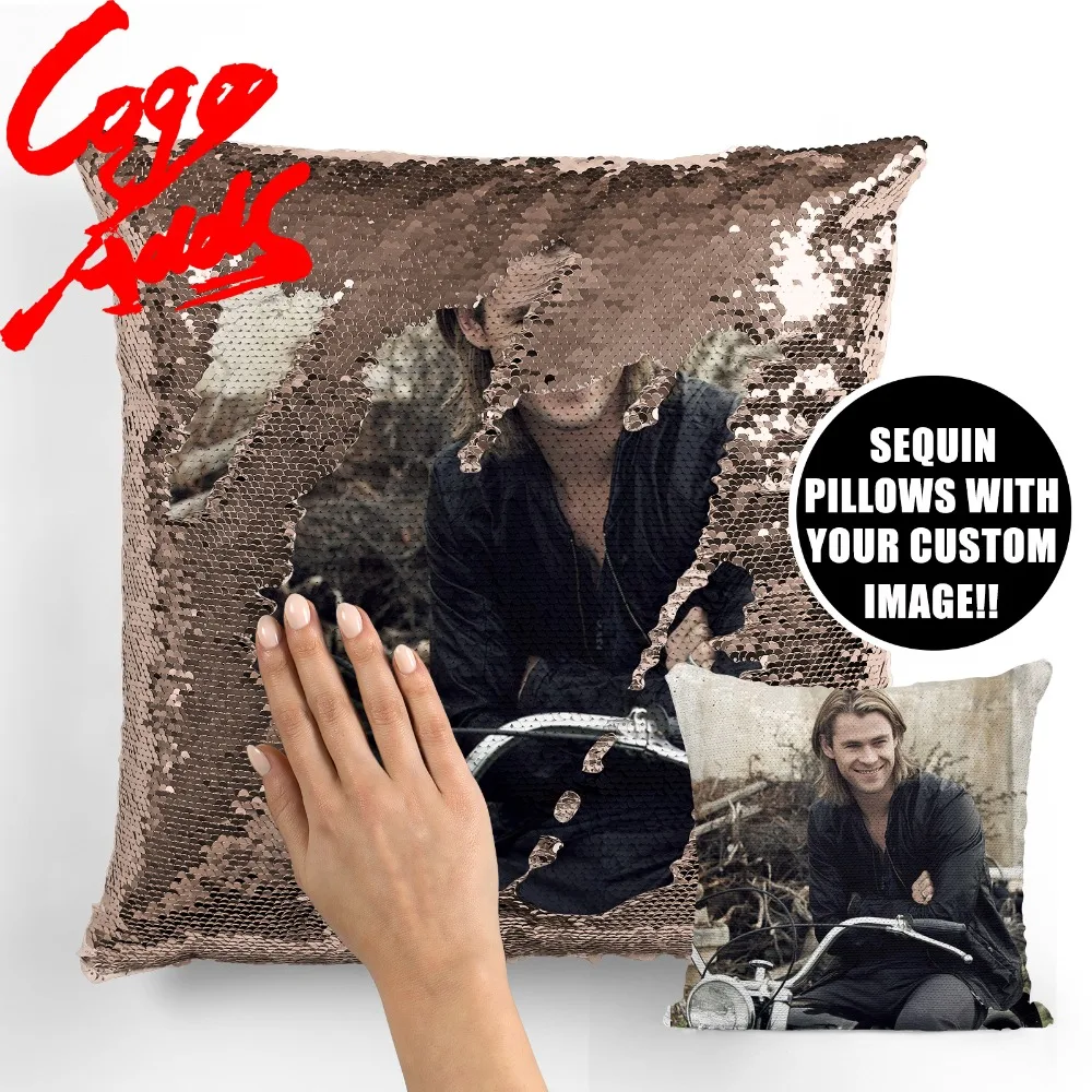 Chris Hemsworth wedding birthday party photo sequin cushion cover custom image reversible sequin mermaid pillowcase
Chris Hemsworth wedding birthday party photo sequin cushion cover custom image reversible sequin mermaid pillowcase