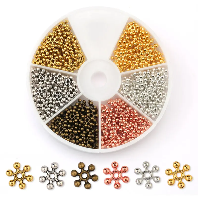 8mm Zinc alloy Loose spacer beads snowflake shape Metal beads for necklace bracelet DIY Jewelry Making Accessories 264PCS/box
8mm Zinc alloy Loose spacer beads snowflake shape Metal beads for necklace bracelet DIY Jewelry Making Accessories 264PCS/box