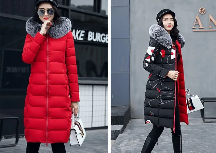2017 Winter Jacket women long down jacket Plus Size Womens Parkas real fur Thicken Outerwear winter coats+8