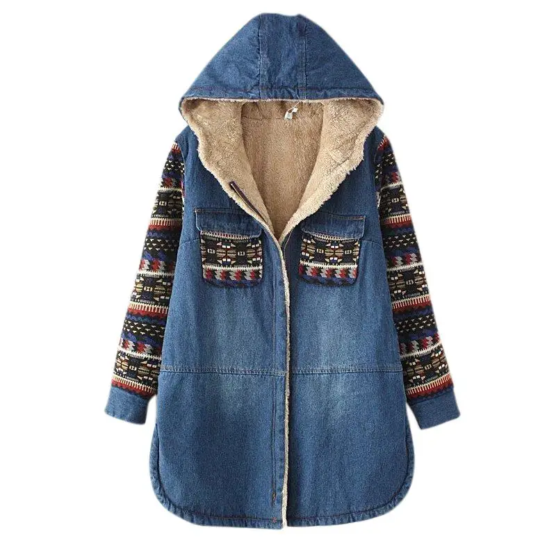 Yiwa Women Denim Jacket Winter Long Sleeve Parkas Denim Coat Thicken Fleeced Outwear Female Thick Warm Faux Jacket Overcoat
Yiwa Women Denim Jacket Winter Long Sleeve Parkas Denim Coat Thicken Fleeced Outwear Female Thick Warm Faux Jacket Overcoat