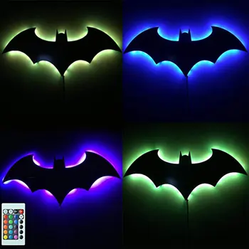 LED Night Light USB Power Supply 7Color Mirror LED 3D Batman Remote Control Home Decoration Wall Night Lamp Children Gifts
LED Night Light USB Power Supply 7Color Mirror LED 3D Batman Remote Control Home Decoration Wall Night Lamp Children Gifts