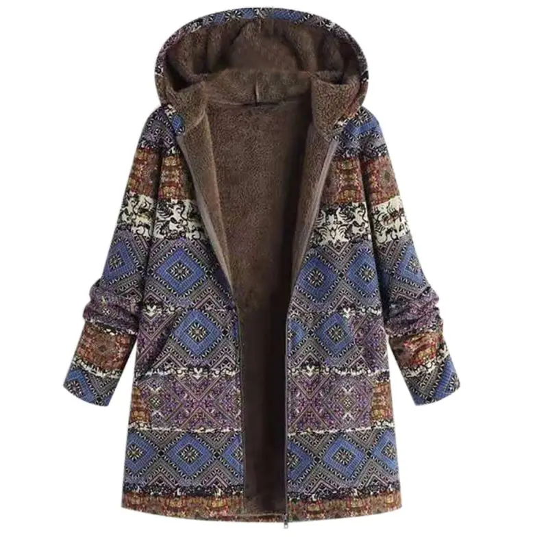 2019 5XL Casual Plus Size Loose Ethnic Fashion Warm Parkas Women Winter Hooded Coats Cotton Boho Thick Jackets Overcoats
2019 5XL Casual Plus Size Loose Ethnic Fashion Warm Parkas Women Winter Hooded Coats Cotton Boho Thick Jackets Overcoats