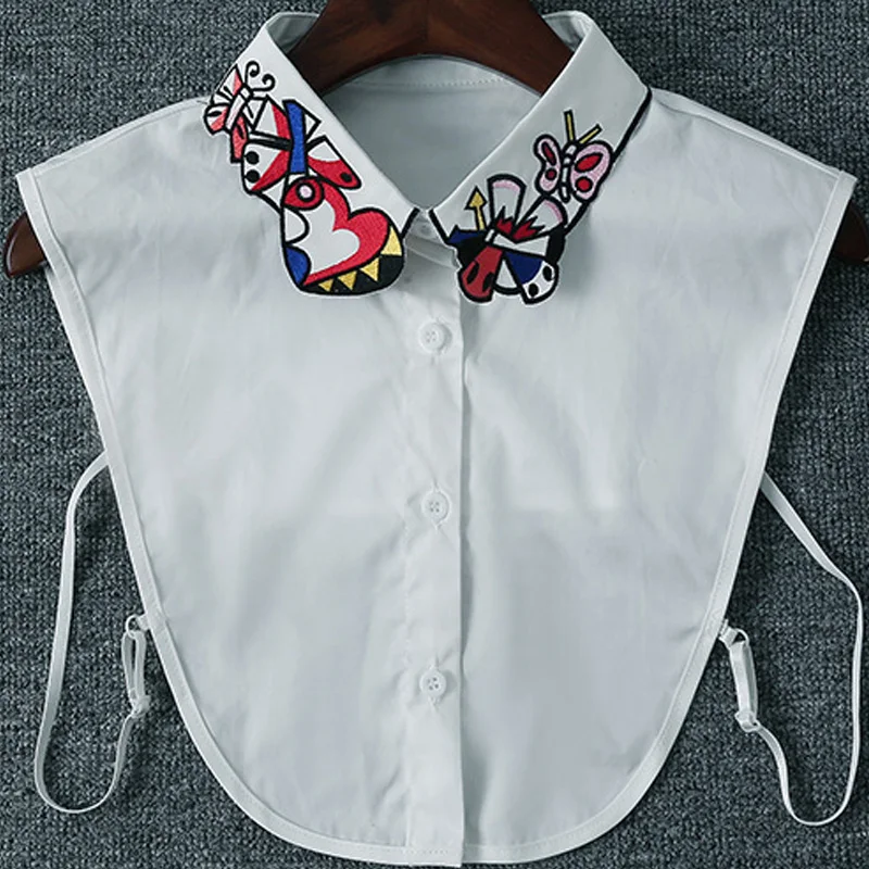 Creative personality pattern embroidery shirt fake collar wild fashion fake crystal women gift Blouse collar solid color wild
Creative personality pattern embroidery shirt fake collar wild fashion fake crystal women gift Blouse collar solid color wild
