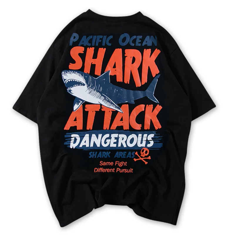 2019 New Men's Shirt 96% Cotton Loose Large Size 7XL 8XL Fashion Shark warning Black Men T Shirt High Quality Tshirt
2019 New Men's Shirt 96% Cotton Loose Large Size 7XL 8XL Fashion Shark warning Black Men T Shirt High Quality Tshirt