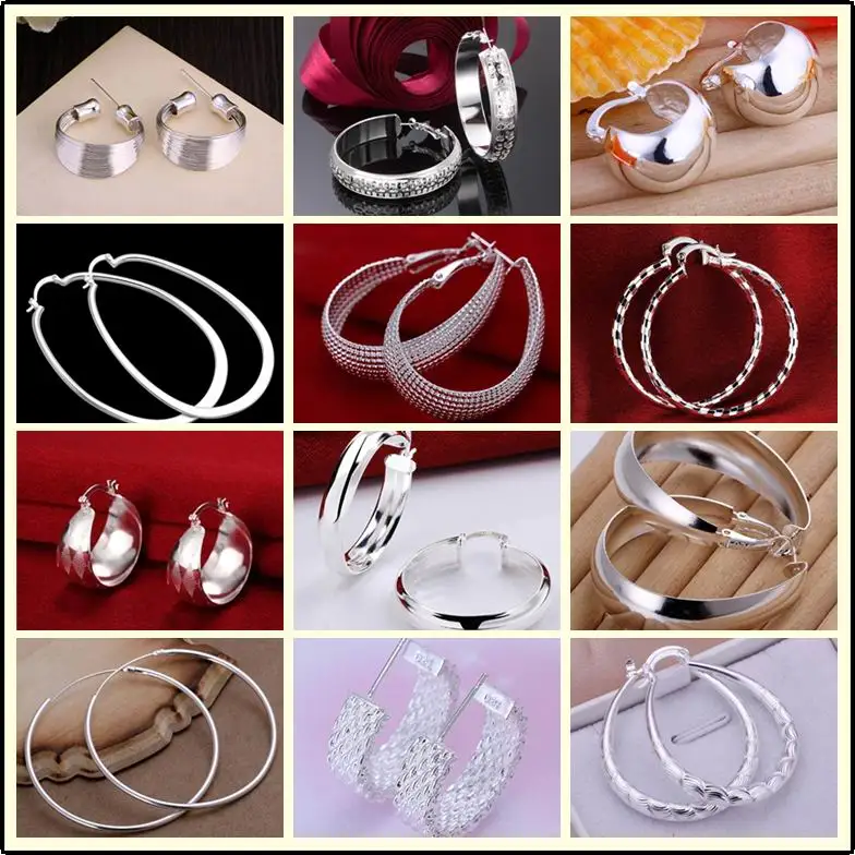Factory price High-quality 925 stamped silver plated jewelry earring fine smooth circle hoop jewelry earring 12 styles
Factory price High-quality 925 stamped silver plated jewelry earring fine smooth circle hoop jewelry earring 12 styles