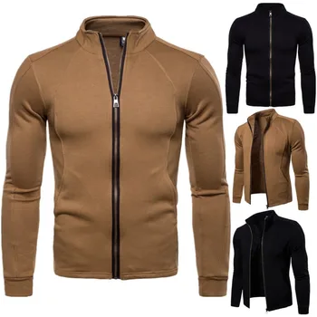 Mens Autumn New Stand Collar Solid Color Zipper Cardigan Fashion Hoodie Men Casual Long Sleeve
Mens Autumn New Stand Collar Solid Color Zipper Cardigan Fashion Hoodie Men Casual Long Sleeve