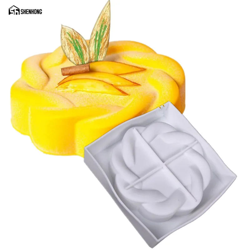 SHENHONG Flower Ring Dessert Chocolate 3D Cake Mold Art Mousse Silicone Mould Moule Baking Pastry Silikonowe Moule Pan
SHENHONG Flower Ring Dessert Chocolate 3D Cake Mold Art Mousse Silicone Mould Moule Baking Pastry Silikonowe Moule Pan