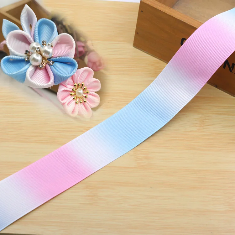 (5 Meters/lot) 38mm Gradient Rainbow Printed Grosgrain Ribbon Sewing Material DIY Craft Handmade Ribbons Hair Bow Accessories
(5 Meters/lot) 38mm Gradient Rainbow Printed Grosgrain Ribbon Sewing Material DIY Craft Handmade Ribbons Hair Bow Accessories