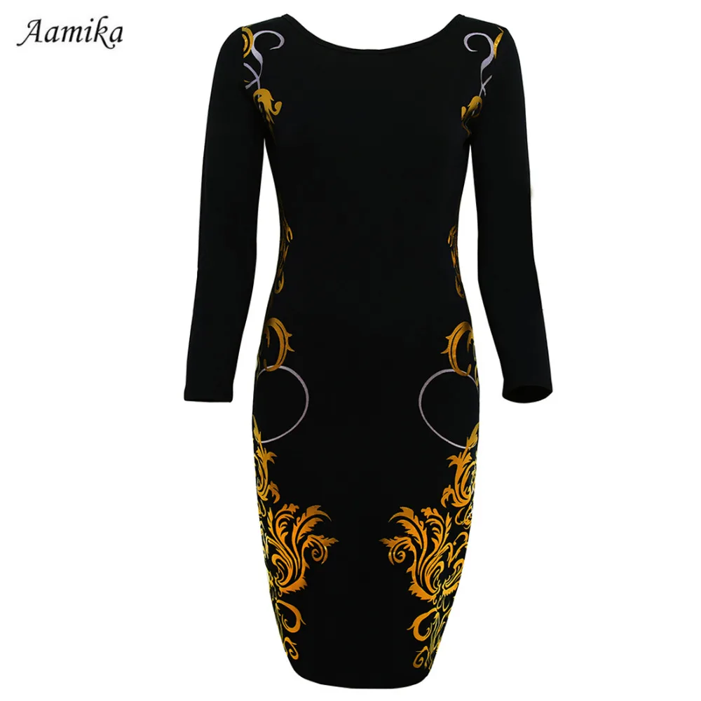 Aamikast Fashion Elegant O-neck Full Sleeve Knee-length Temperament Charm Slim Stretch Pencil Shift Party Women Print Dresses
Aamikast Fashion Elegant O-neck Full Sleeve Knee-length Temperament Charm Slim Stretch Pencil Shift Party Women Print Dresses
