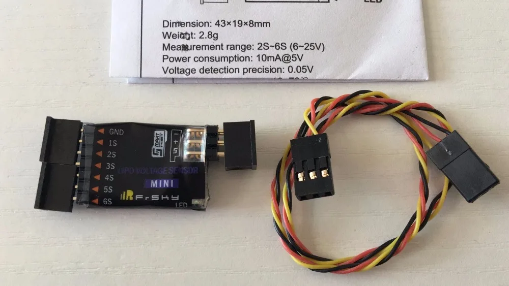 FrSky Mini Lipo Voltage Sensor MLVSS FOR X8R X6R X4R X4RSB XSR received
FrSky Mini Lipo Voltage Sensor MLVSS FOR X8R X6R X4R X4RSB XSR received