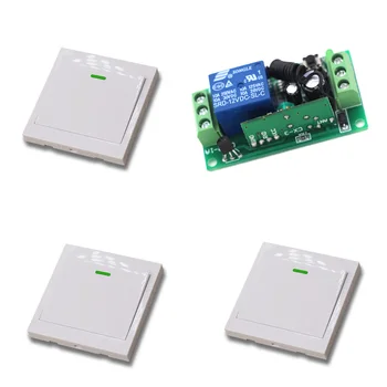 DC 24V 12V 9V 1 Channel Intelligent Home System RF Wireless Remote Control 1 Receiver & 3 Transmitters Learning Code Wall Switch
DC 24V 12V 9V 1 Channel Intelligent Home System RF Wireless Remote Control 1 Receiver & 3 Transmitters Learning Code Wall Switch