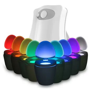 8 Colors LED Smart Motion Sensor Toilet Bowl Light Automatic Activated Back Light Toilet Night Lamp Restroom Bathroom Products
8 Colors LED Smart Motion Sensor Toilet Bowl Light Automatic Activated Back Light Toilet Night Lamp Restroom Bathroom Products