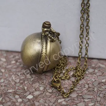 Luxury Bronze Tone Case Ball Design Quartz Womens Ladies Girls Necklace Pocket Watch Nice Xmas Gift Wholesale Price H103
Luxury Bronze Tone Case Ball Design Quartz Womens Ladies Girls Necklace Pocket Watch Nice Xmas Gift Wholesale Price H103