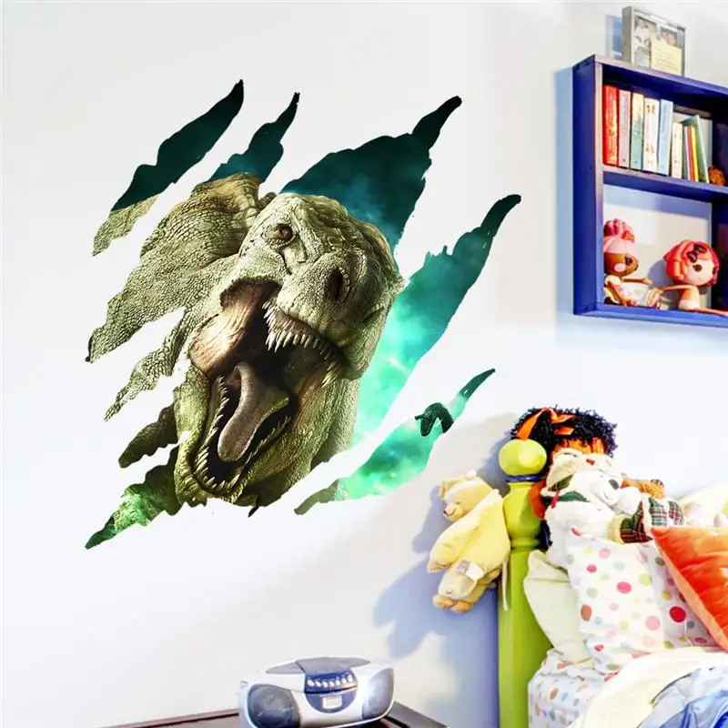3d dinosaurs broken hole wall stickers kids room home decoration safari pvc decal animals mural art
3d dinosaurs broken hole wall stickers kids room home decoration safari pvc decal animals mural art