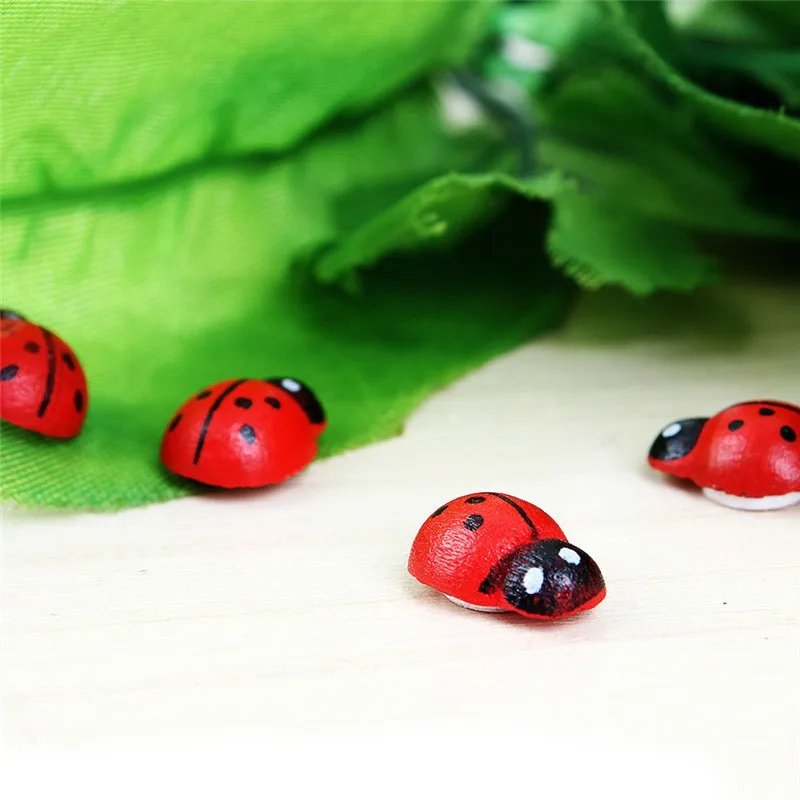 100Pcs Home Party Decoration DIY Wooden Ladybird Ladybug Sticker Kids Painted Adhesive Craft
100Pcs Home Party Decoration DIY Wooden Ladybird Ladybug Sticker Kids Painted Adhesive Craft