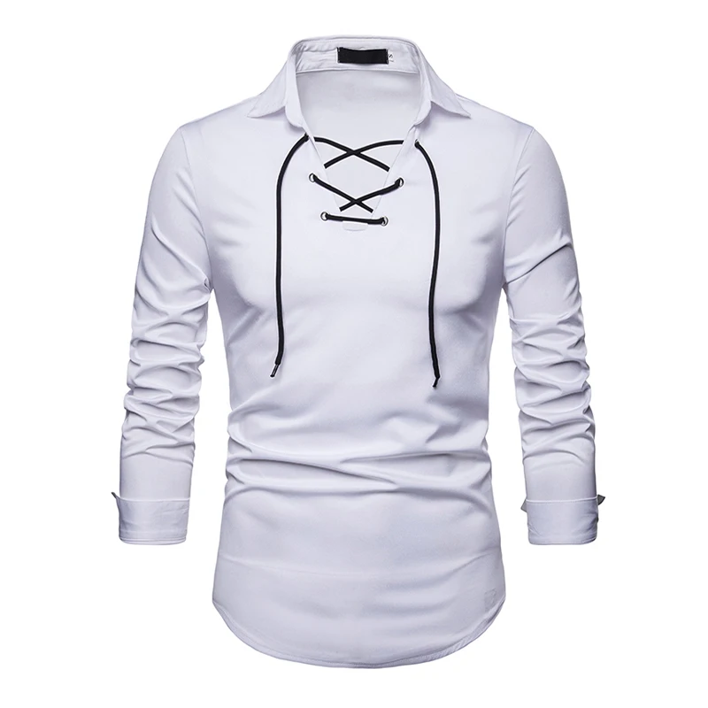 2018 Autumnr Plus Size 6 Colors Shoelace Design Men Dress Shirt Long Sleeve Shirt Solid Color Lapel Slim Fit Man/Boy Shirts
2018 Autumnr Plus Size 6 Colors Shoelace Design Men Dress Shirt Long Sleeve Shirt Solid Color Lapel Slim Fit Man/Boy Shirts