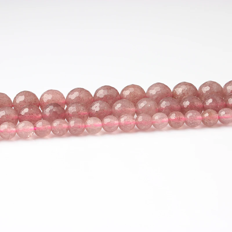 LanLi 6/8/10mm natural Jewelry pink faceted strawberry quartz loose beads DIY Men and women bracelet necklace Accessories
LanLi 6/8/10mm natural Jewelry pink faceted strawberry quartz loose beads DIY Men and women bracelet necklace Accessories