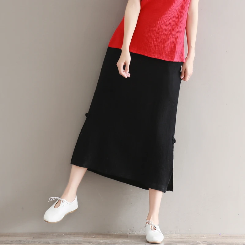Women Cotton Linen Skirts 2019 Autumn New Casual Elastic Waist casual Vintage Women Skirt plus size skirt M-5XL 6XL 7XL 
Women Cotton Linen Skirts 2019 Autumn New Casual Elastic Waist casual Vintage Women Skirt plus size skirt M-5XL 6XL 7XL