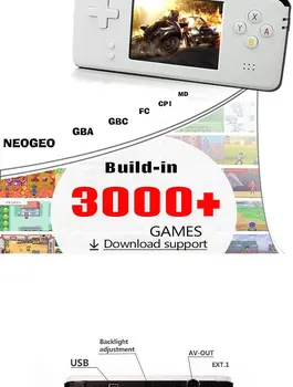 Retro Game Console 64 Bit Portable Mini Handheld Game Players Built-in 3000 For GBA Classic Games Best Gift For Kids
Retro Game Console 64 Bit Portable Mini Handheld Game Players Built-in 3000 For GBA Classic Games Best Gift For Kids