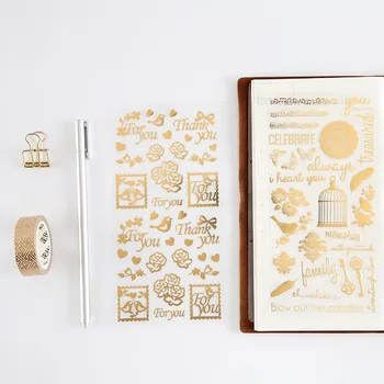 4 pcs Vintage gold foil sticker scrapbooking Cute Cat Bird Celebrate decorative stickers for notebook album School supplies F903
4 pcs Vintage gold foil sticker scrapbooking Cute Cat Bird Celebrate decorative stickers for notebook album School supplies F903