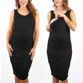 2019 Women Maternity Nursing Dress For Breastfeeding Sleeveless Casual Comfy Layered Pregnant Dresses Vestido Lactancia
2019 Women Maternity Nursing Dress For Breastfeeding Sleeveless Casual Comfy Layered Pregnant Dresses Vestido Lactancia