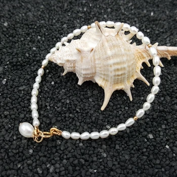 Lii Ji Gemstone AA+ White Rice Shape Pearl Approx 2-3mm 925 Sterling silver Gold Color Bracelet
Lii Ji Gemstone AA+ White Rice Shape Pearl Approx 2-3mm 925 Sterling silver Gold Color Bracelet