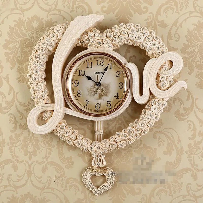 European Clocks and Watches Silent Wall Clock Living Room Creative Modern Simple Wall Clock Retro Pastoral Art Quartz Clock
European Clocks and Watches Silent Wall Clock Living Room Creative Modern Simple Wall Clock Retro Pastoral Art Quartz Clock