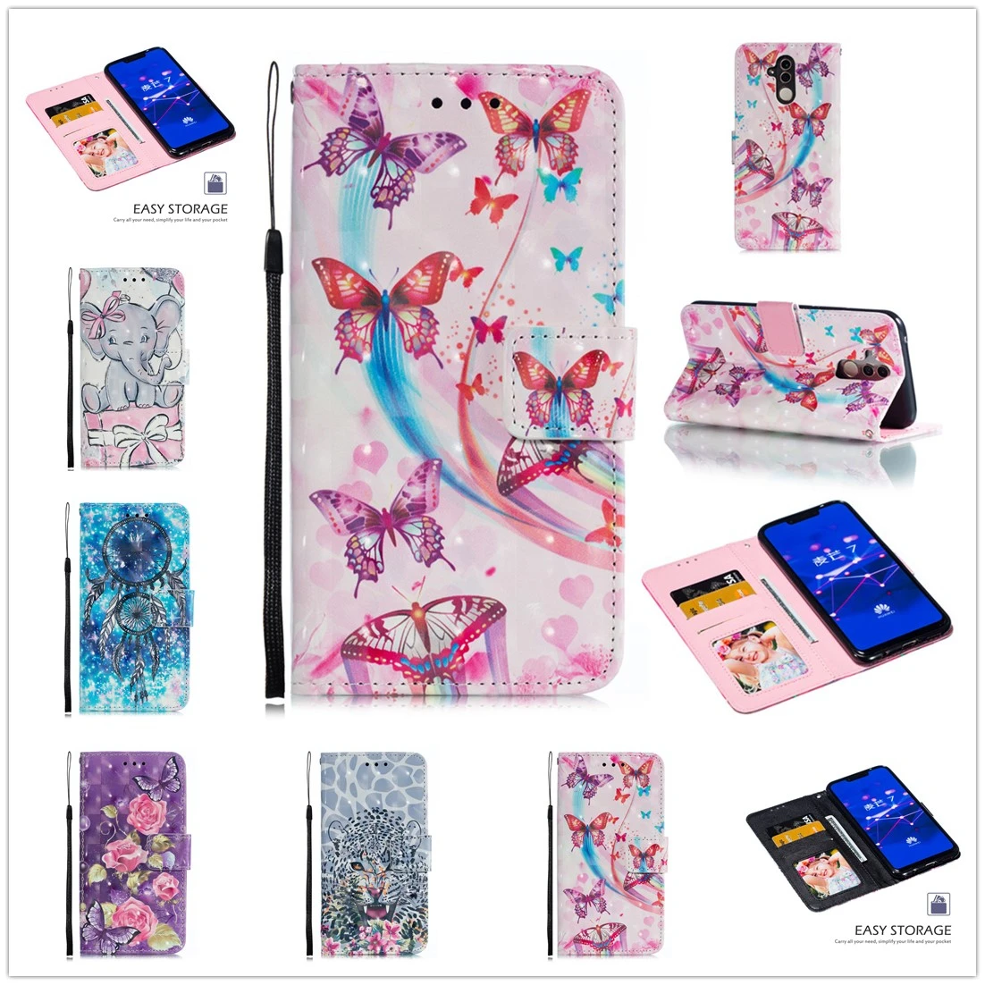 Flip Case For Huawei Mate 20 Lite Pro Fundas Cute Style for Huawei P20 Lite P30 Pro Cover Wallet Stand Mate20 P 20 Phone Coque
Flip Case For Huawei Mate 20 Lite Pro Fundas Cute Style for Huawei P20 Lite P30 Pro Cover Wallet Stand Mate20 P 20 Phone Coque