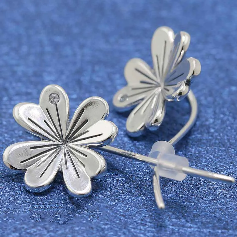 Authentic 925 Sterling Silver Earring Lucky Four-leaf Clovers Hanging Earrings For Women Wedding Gift Fine Pandora Jewelry
Authentic 925 Sterling Silver Earring Lucky Four-leaf Clovers Hanging Earrings For Women Wedding Gift Fine Pandora Jewelry