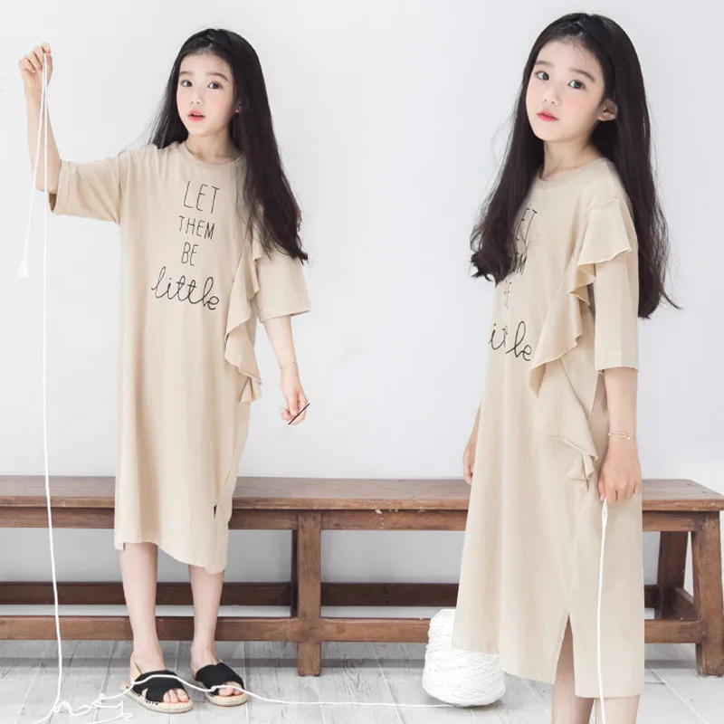 Kids Girls Letter Print Dress Flounced Children Girls Graphic Dresses with Flounce Cotton Short Sleeve 5-15Y Casual Dress CA988
Kids Girls Letter Print Dress Flounced Children Girls Graphic Dresses with Flounce Cotton Short Sleeve 5-15Y Casual Dress CA988