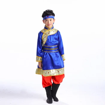 New children Mongolian dance clothes minority Tibetan costumes Mongolia skirts on June 1 costumes boys and girls
New children Mongolian dance clothes minority Tibetan costumes Mongolia skirts on June 1 costumes boys and girls