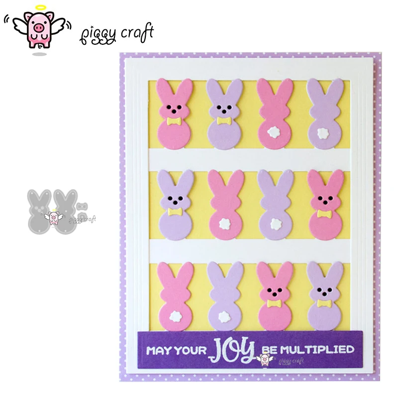 Piggy Craft metal cutting dies cut die mold New cute rabbit Scrapbook paper craft knife mould blade punch stencils dies
Piggy Craft metal cutting dies cut die mold New cute rabbit Scrapbook paper craft knife mould blade punch stencils dies