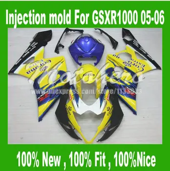injection mold Blue Yellow for K5 SUZUKI GSXR 1000 2005 2006 GSX-R1000 GSXR1000 K5 05 06 motorcycle fairing kits Q26j 
injection mold Blue Yellow for K5 SUZUKI GSXR 1000 2005 2006 GSX-R1000 GSXR1000 K5 05 06 motorcycle fairing kits Q26j