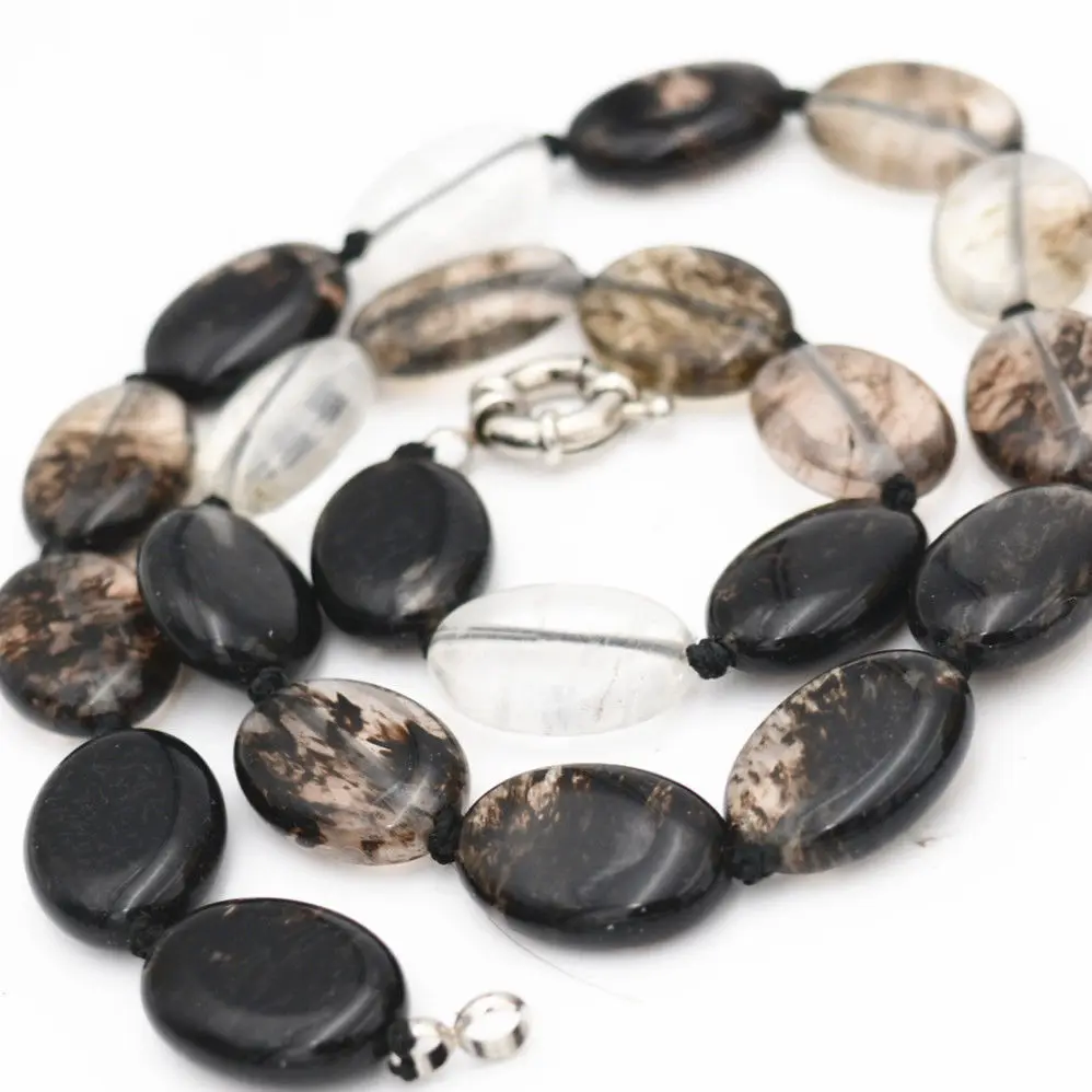 FREE SHIPPING>> NEW Charming 13x18MM OVAL Black white Tourmaline Gem Necklace 18 ''AAA
FREE SHIPPING>> NEW Charming 13x18MM OVAL Black white Tourmaline Gem Necklace 18 ''AAA