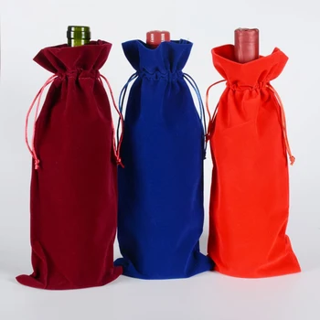 Velvet Wine Bottle Bags 15x35cm (6"x13.75") pack of 10 Champagne Bottle Covers cotton Packaging Pouch Christmas party supplies
Velvet Wine Bottle Bags 15x35cm (6"x13.75") pack of 10 Champagne Bottle Covers cotton Packaging Pouch Christmas party supplies