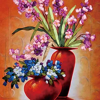 45X35cm Floral DIY Ribbon Embroidery Fashion 3d Print Cross Stitch Kit Needlework Unfinished Wall Painting Craft Gift
45X35cm Floral DIY Ribbon Embroidery Fashion 3d Print Cross Stitch Kit Needlework Unfinished Wall Painting Craft Gift