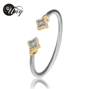 UNY Bangle Twisted Wire Bracelet Antique Cable Bangles Luxury Designer Brand Vintage Love Christmas Gift Women Cuff Bracelets
UNY Bangle Twisted Wire Bracelet Antique Cable Bangles Luxury Designer Brand Vintage Love Christmas Gift Women Cuff Bracelets