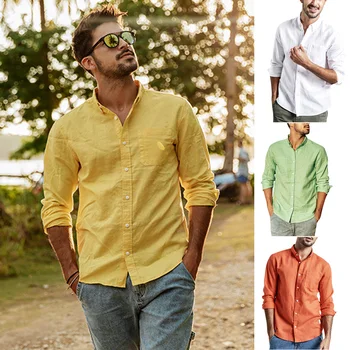 2019 Camisa Male Shirts Fashion Mens Summer Button Casual Linen and Cotton Long Sleeve Top Blouse Camisas Masculina Plus Size
2019 Camisa Male Shirts Fashion Mens Summer Button Casual Linen and Cotton Long Sleeve Top Blouse Camisas Masculina Plus Size