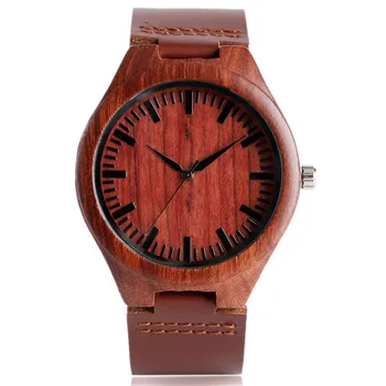 Classical Red Maple Wood Watch with Dark Brown Genuine Leater Band Light Hand-made Wooden Wristwatches for Men Women
Classical Red Maple Wood Watch with Dark Brown Genuine Leater Band Light Hand-made Wooden Wristwatches for Men Women
