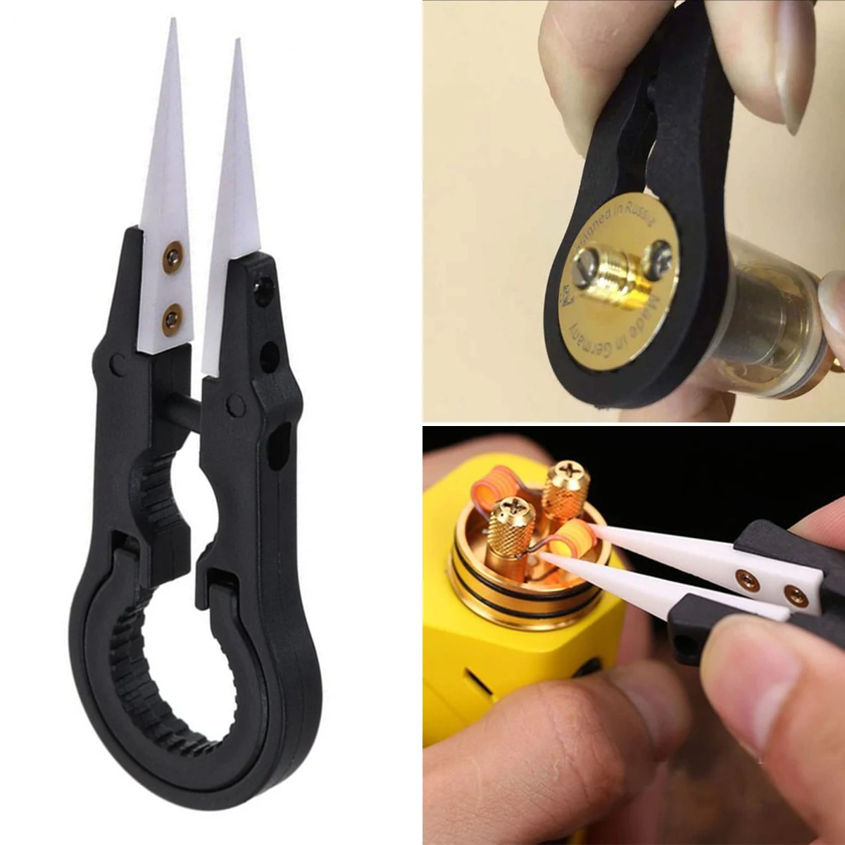 Heat Resistant DIY Multifunctional Screwdriver Pointed Tip Ceramic Tweezers Stainless Steel Handle
Heat Resistant DIY Multifunctional Screwdriver Pointed Tip Ceramic Tweezers Stainless Steel Handle