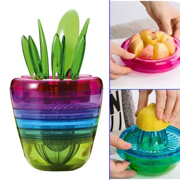 Newly 10 Pcs/Set Fruits Salad Slicer Cutter Lemon Squeezer Grinder Tools for Apple Avocado Pear Orange VA88
Newly 10 Pcs/Set Fruits Salad Slicer Cutter Lemon Squeezer Grinder Tools for Apple Avocado Pear Orange VA88