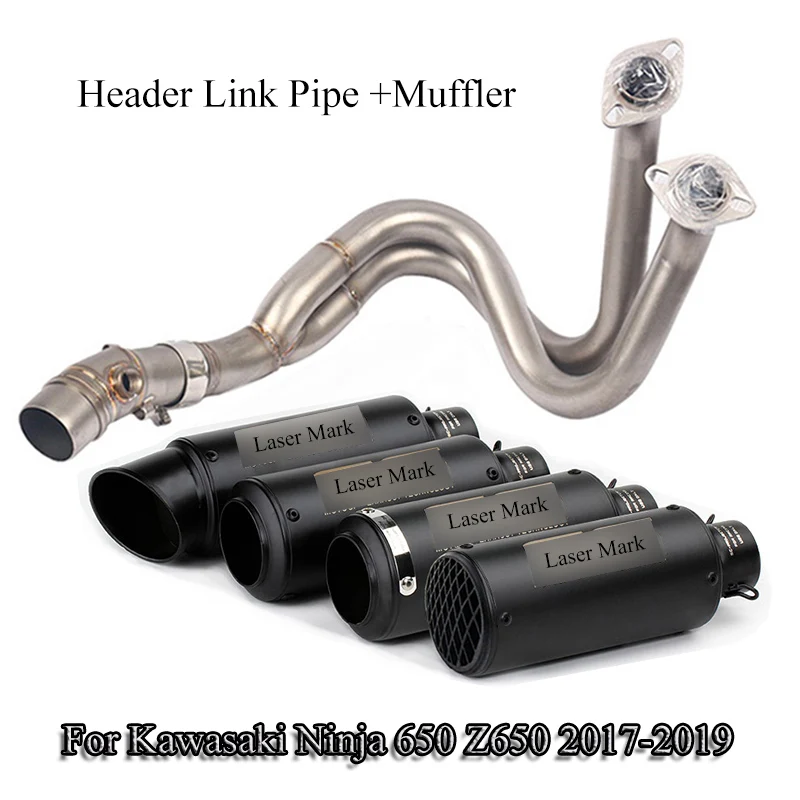 Ninja Z650 Motorcycle Exhaust Muffler Pipe Front Header Connect Link Pipe Slip On For Kawasaki Ninja 650 Z650 2017 2018 2019
Ninja Z650 Motorcycle Exhaust Muffler Pipe Front Header Connect Link Pipe Slip On For Kawasaki Ninja 650 Z650 2017 2018 2019