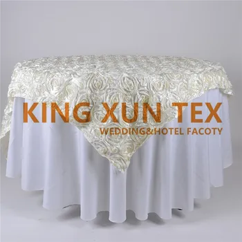 Wholesale Price Satin Rosette Table Overlay For Wedding Table Cloth Decoration - 72" x 72"
Wholesale Price Satin Rosette Table Overlay For Wedding Table Cloth Decoration - 72" x 72"