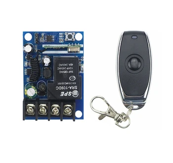 DC 12V 24V 48V 10 A 1 Channel RF Wireless Remote Control 1 Receiver & 1 Transmitter 1 key self-lock mode
DC 12V 24V 48V 10 A 1 Channel RF Wireless Remote Control 1 Receiver & 1 Transmitter 1 key self-lock mode