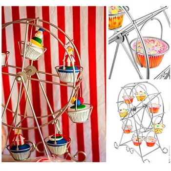 Creative Ferris Wheel Shape Rake Birthday Wedding Dessert Cupcake Rotating Rack Holders LKS99
Creative Ferris Wheel Shape Rake Birthday Wedding Dessert Cupcake Rotating Rack Holders LKS99