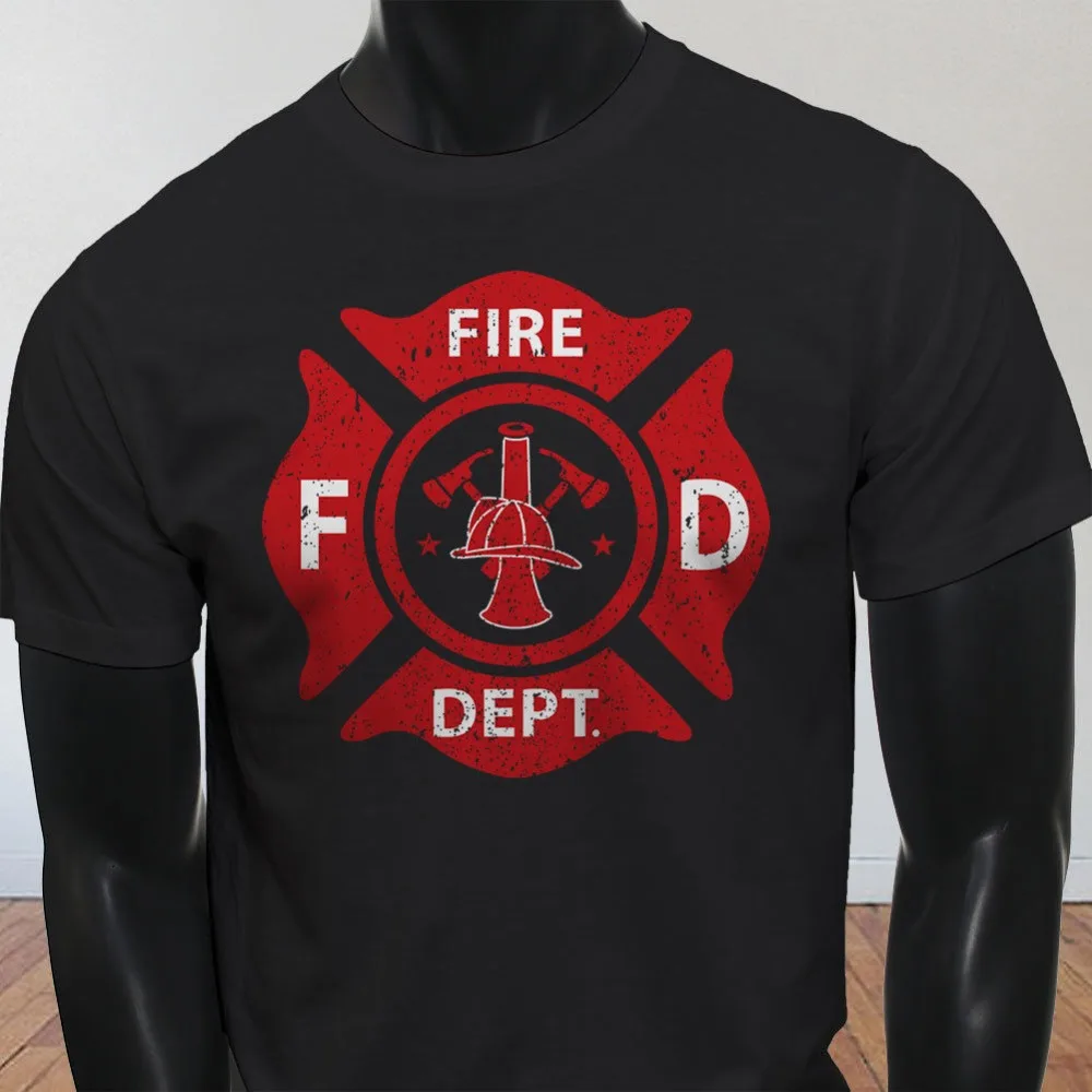 

2019 New T-Shirt Fire Fighter Department Hero Rescue Fireman Pride Mens Black T-Shirt Hoodies